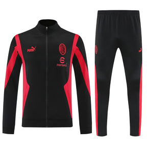 Conjunto Treino Milan 25/26 Puma - Preto e Vermelho