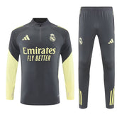 Conjunto Treino Real Madrid 25/26 Adidas - Cinza