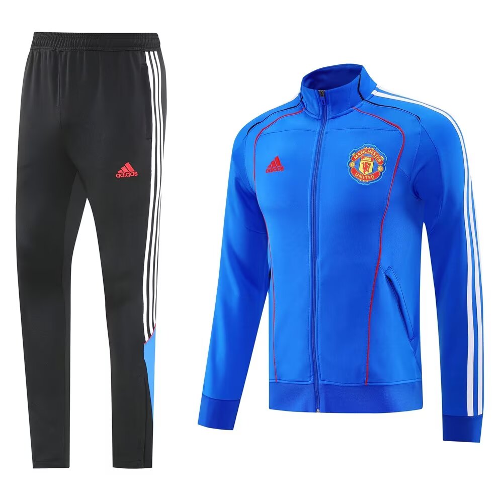 Conjunto Treino Manchester United 25/26 Adidas - Azul