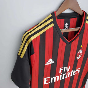 Camisa Milan Retrô 2013/2014 Vermelha e Preta - Adidas