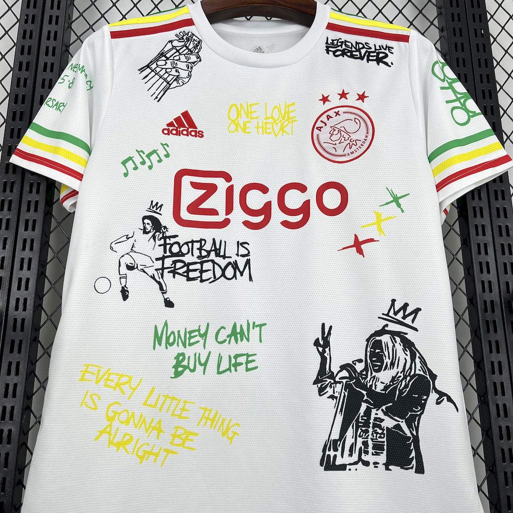 Camisa Ajax Bob Marley 25/26 Adidas - Torcedor