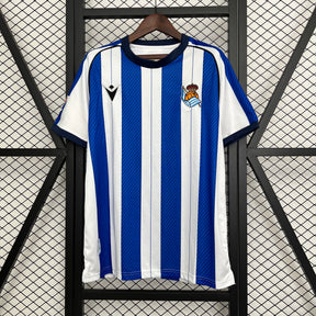 Camisa Real Sociedad Home 25/26 - Macron - Torcedor - Masculina
