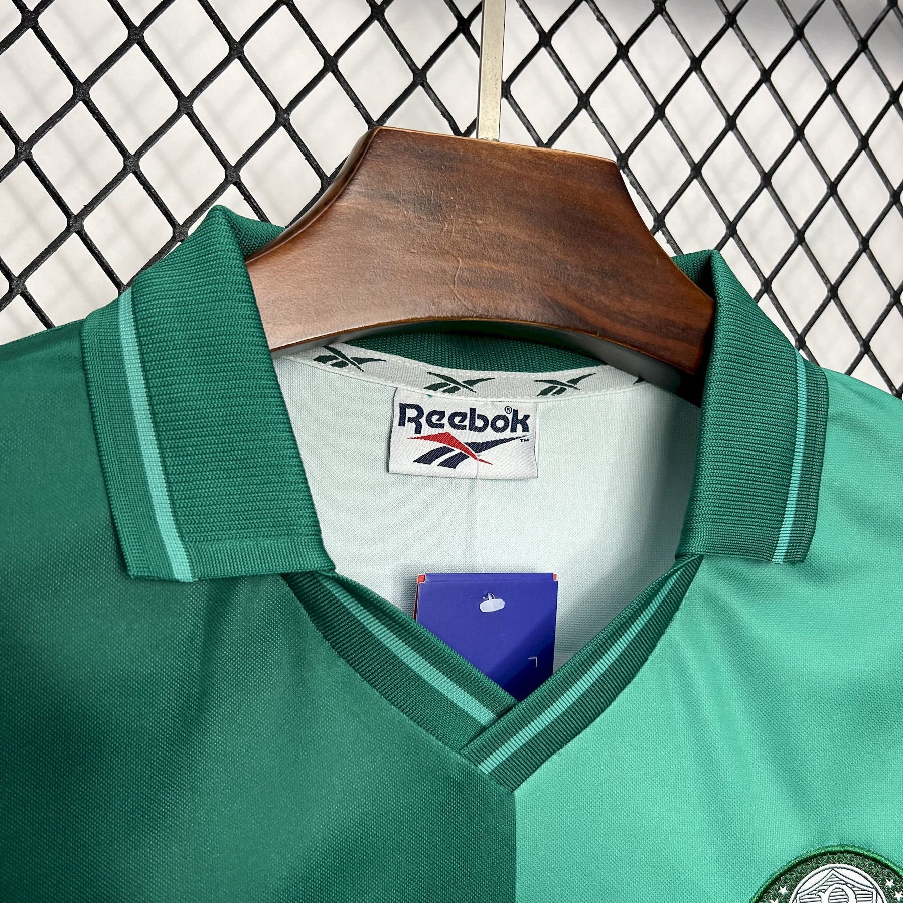Camisa Palmeiras Retrô 1997 - Reebok - Verde e Branco