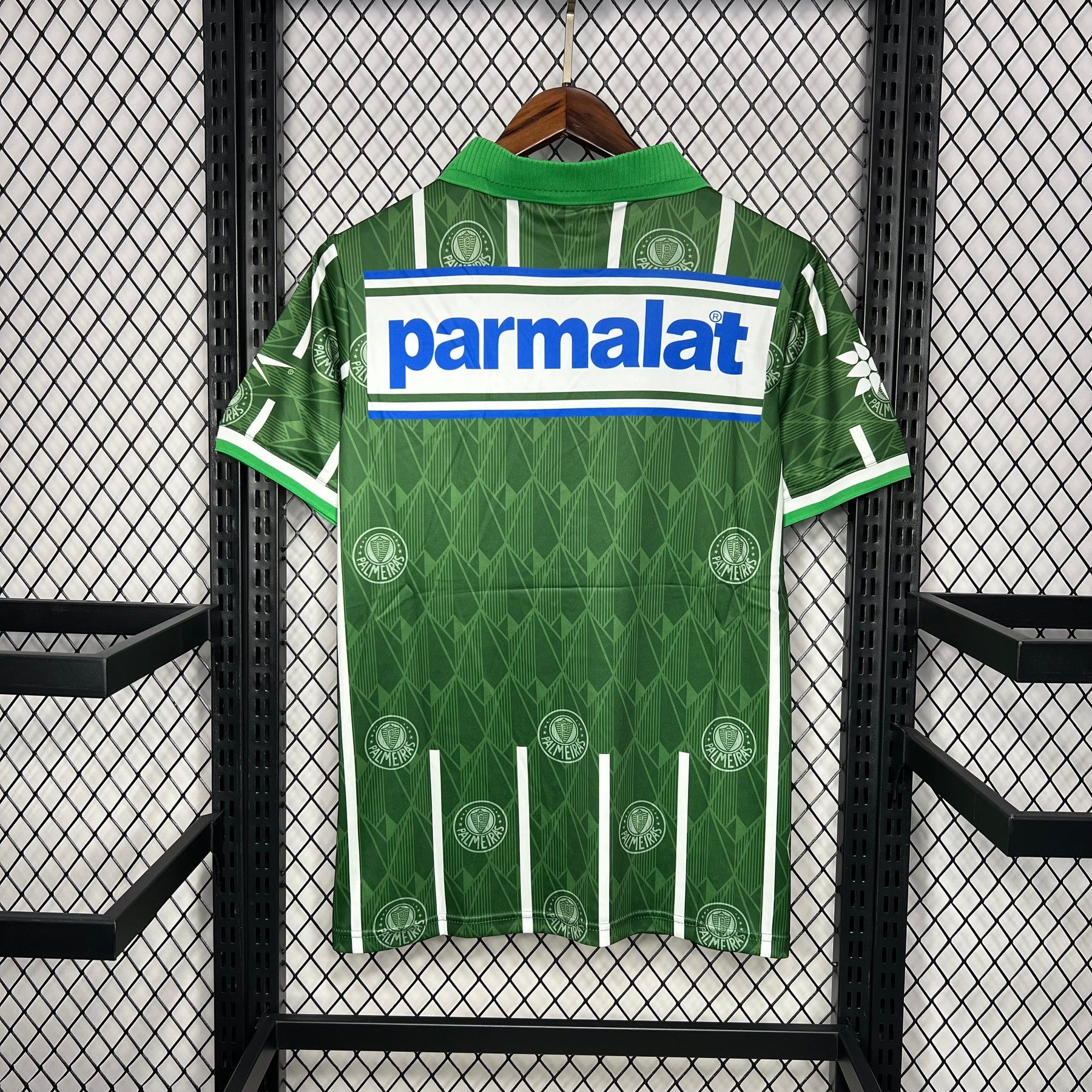 Camisa Palmeiras Retrô 1996 - Camp. Paulista - Rhumell - Verde e Branco