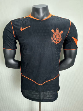 [PRÉ VENDA] Camisa Corinthians III 25/26 Torcedor - Nike Total 90 - Masculina - Preto com Laranja