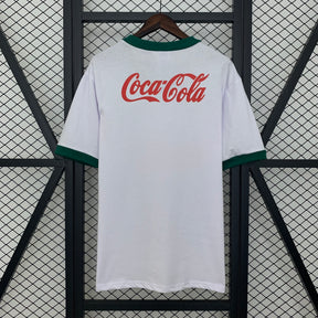 Camisa Palmeiras Retrô 1991 - Adidas - Coca Cola - Branca e Verde