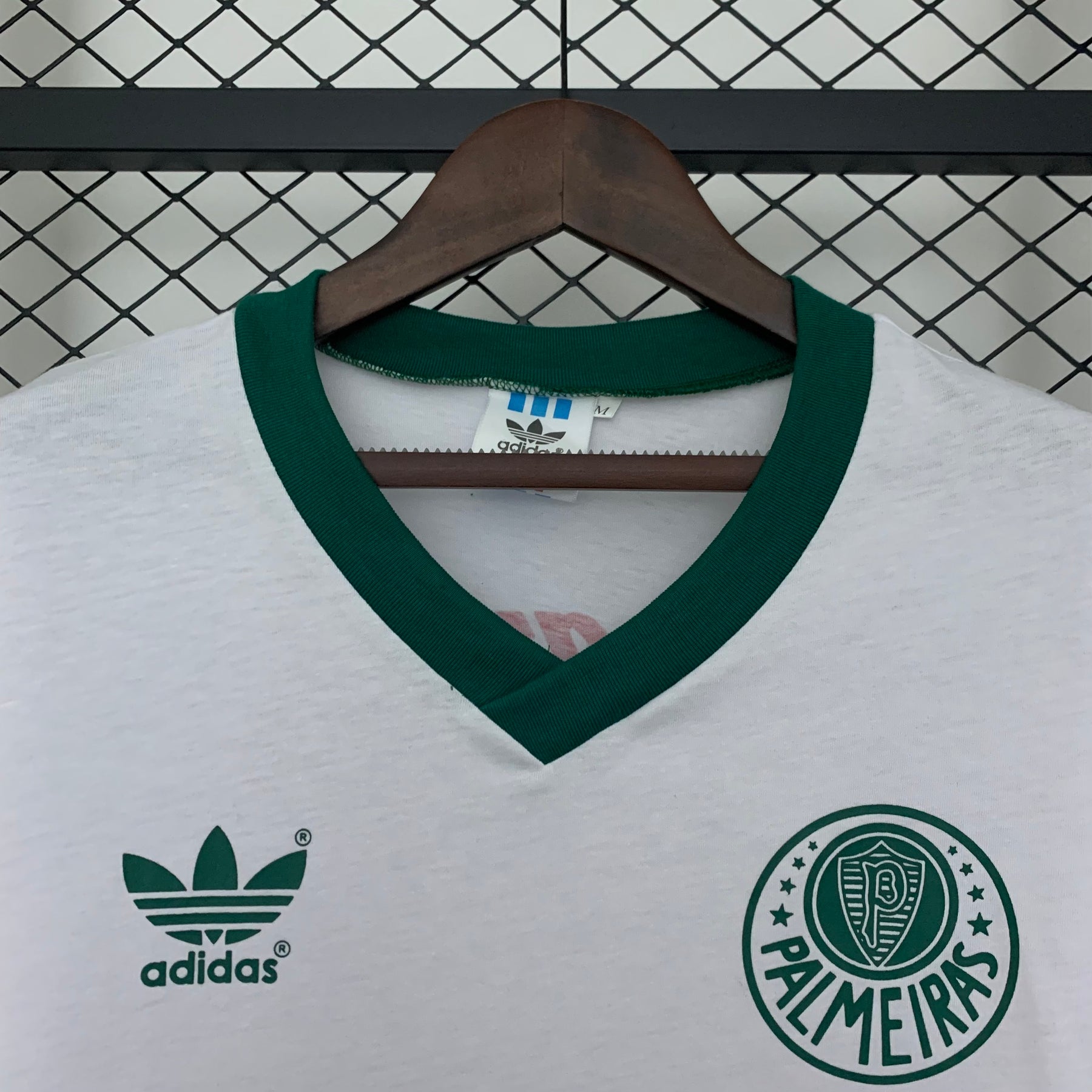 Camisa Palmeiras Retrô 1991 - Adidas - Coca Cola - Branca e Verde