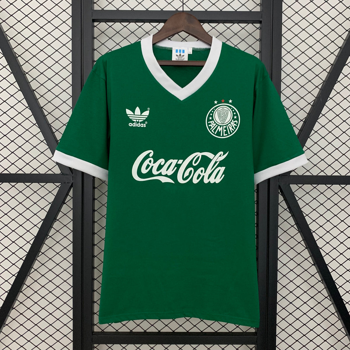 Camisa Palmeiras Retrô 1991 - Adidas - Verde e Branco - Coca Cola