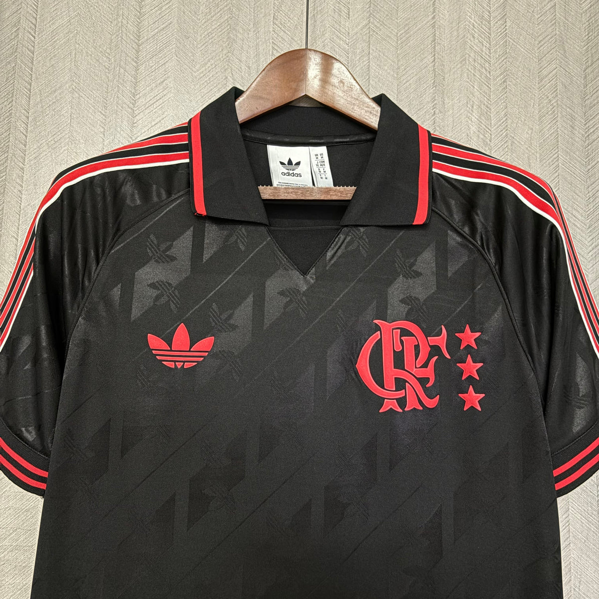 Camisa Flamengo Retro Black 25/26 Adidas - Torcedor