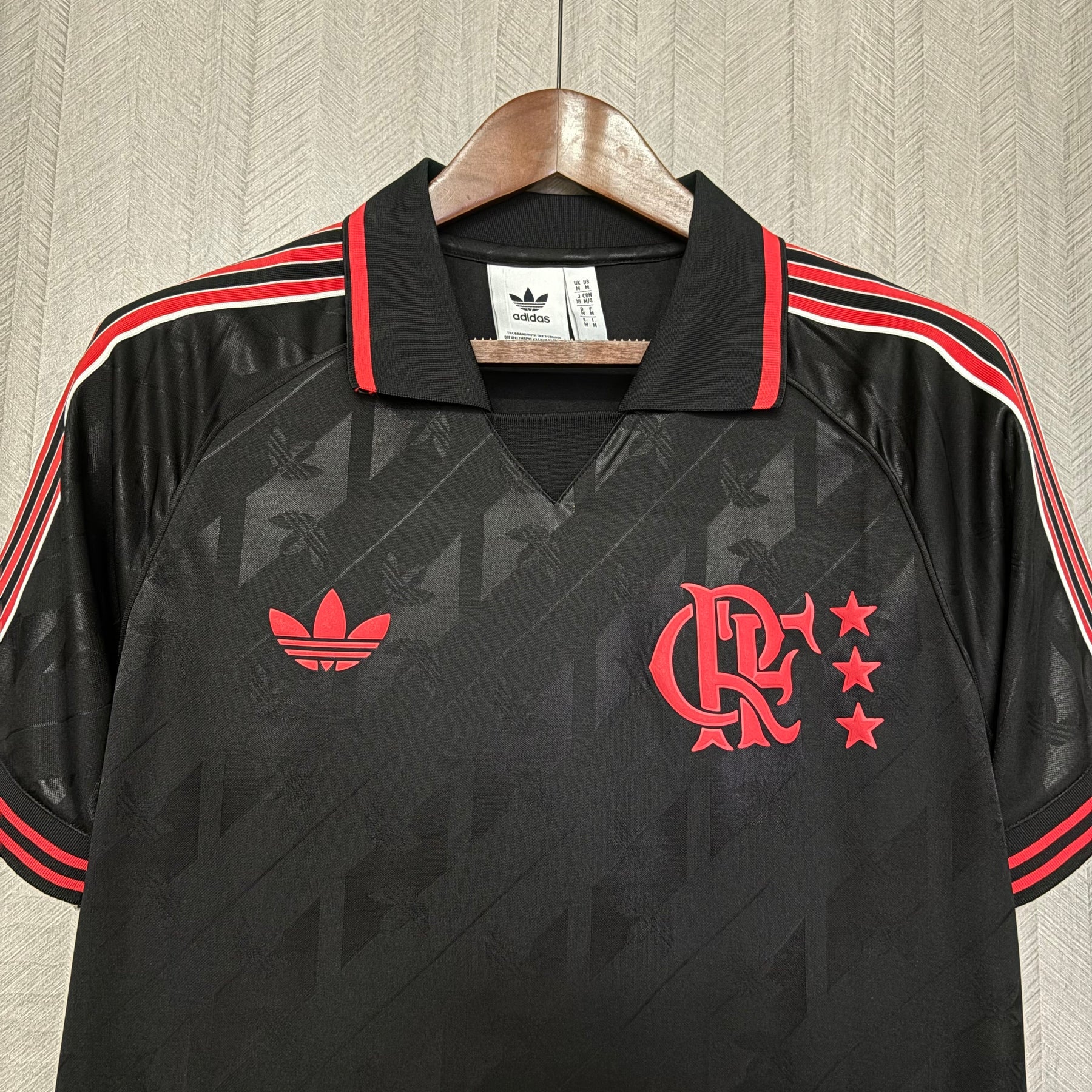 Camisa Flamengo Retro Black 25/26 Adidas - Torcedor