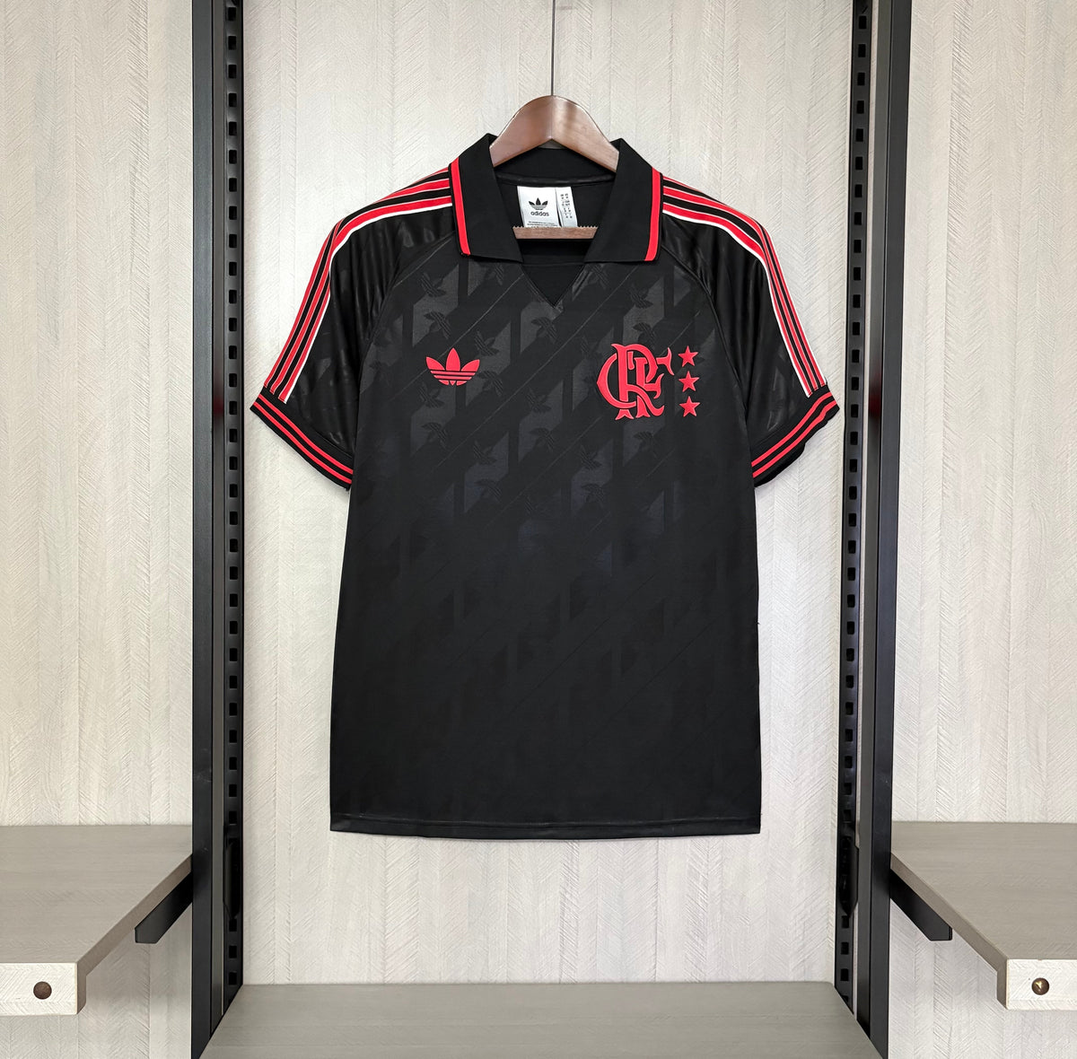 Camisa Flamengo Retro Black 25/26 Adidas - Torcedor