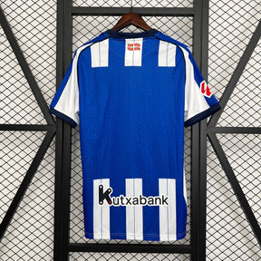 Camisa Real Sociedad Home 25/26 - Macron - Torcedor - Masculina