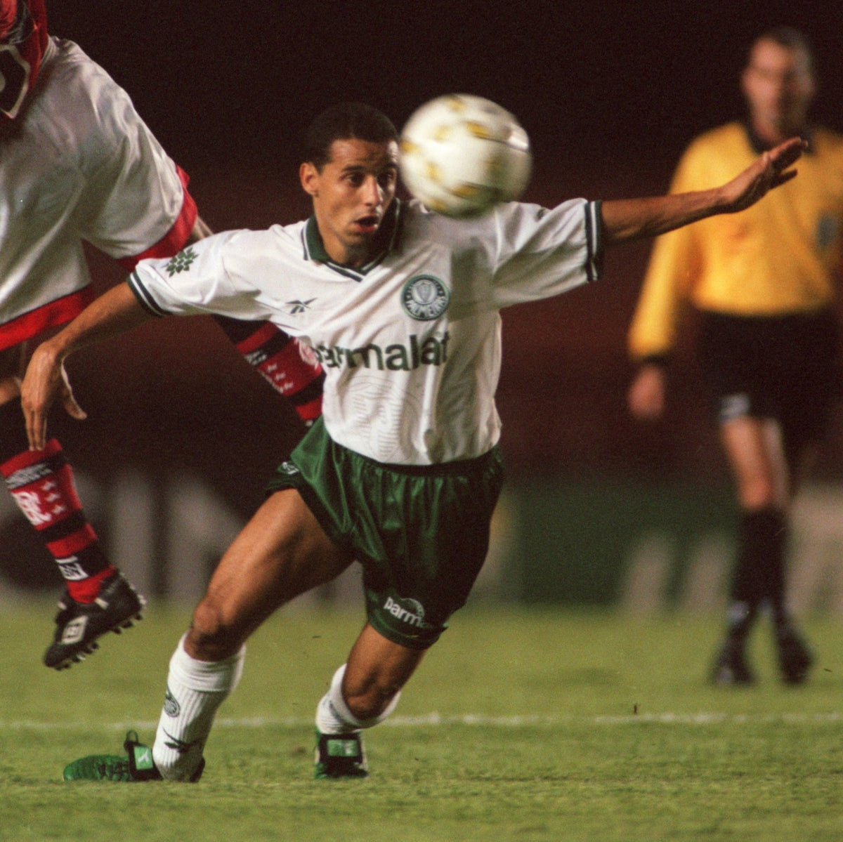 Camisa Palmeiras Retrô 1997 - Reebok - Branco e Verde