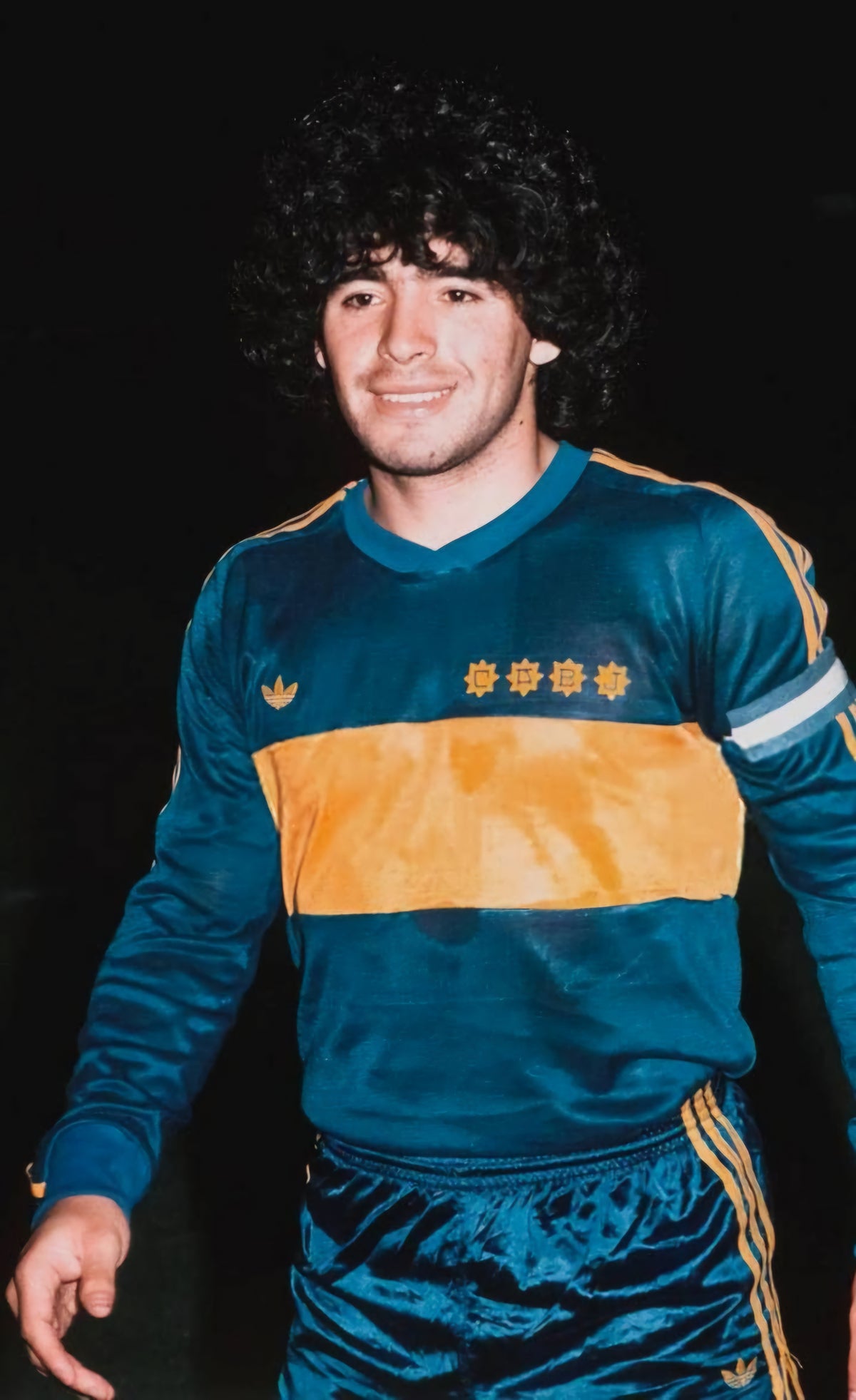 Camisa Manga Longa Boca Juniors 1981 Adidas Retrô - Azul