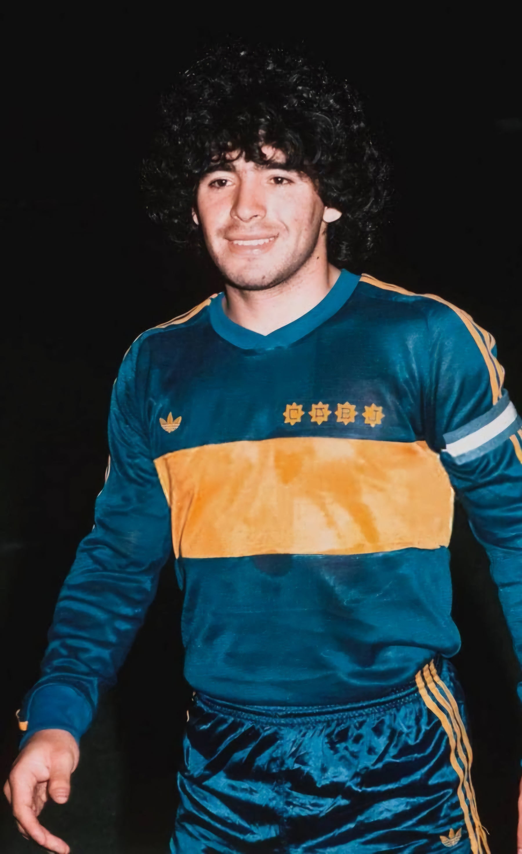 Camisa Manga Longa Boca Juniors 1981 Adidas Retrô - Azul